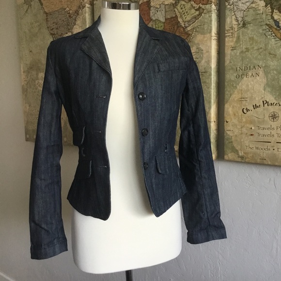 Polo by Ralph Lauren Jean Blazer/Jacket - Sz Small - Picture 2 of 8